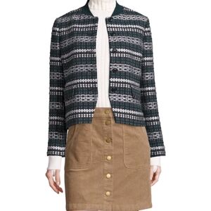 Women's Tory Burch 12 Blazer Work wear Norfolk Horseback tweed button